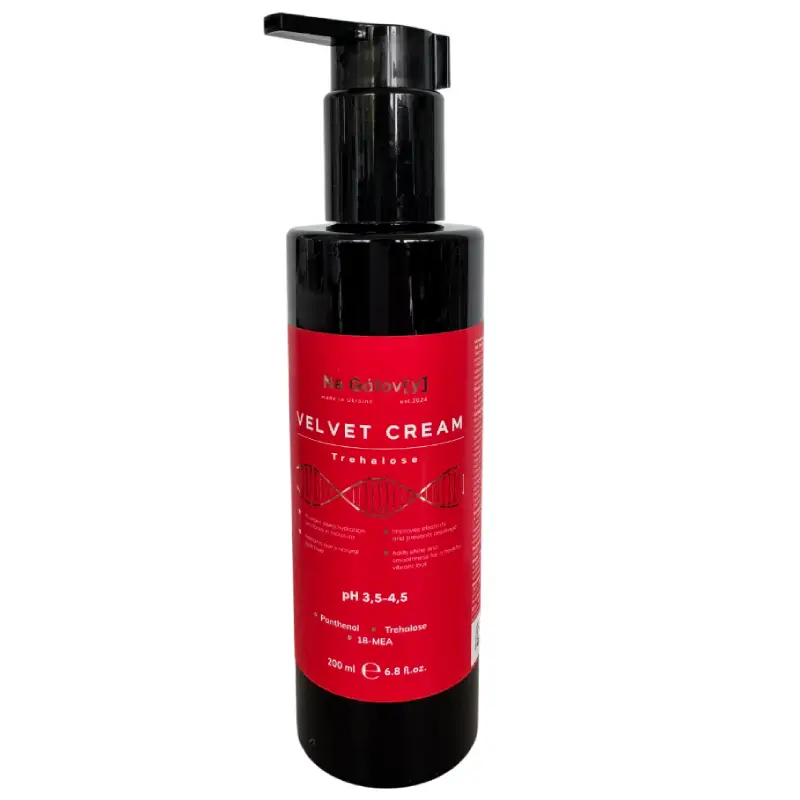 Незмивний крем-кондиціонер із трегалозою VELVET CREAM (200 ml) Na Gólov[y] - Зображення 2