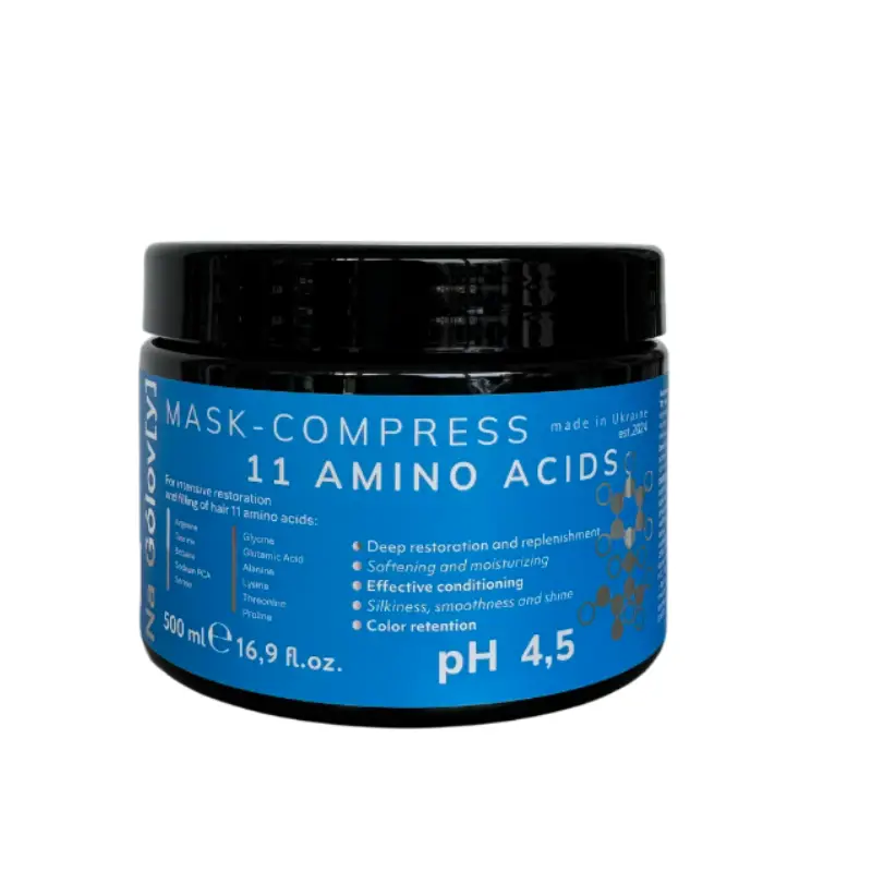 Амінокислотна маска-компрес для інтенсивного відновлення MASK COMPRESS 11 AMINO (500 ml) Na Gólov[y] - Зображення 2