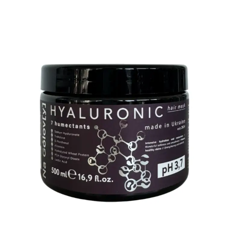 Гіалуронова маска для волосся 7 зволожувачів HYALURONIC (500 ml) Na Gólov[y] - Зображення 2