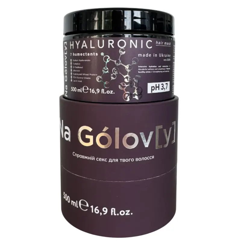 Гіалуронова маска для волосся 7 зволожувачів HYALURONIC (500 ml) Na Gólov[y]