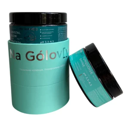 Лімітований набір масок для волосся TIFFANY TURQUOISE SHINE + CRYSTAL GLOW (300 ml + 300 ml) Na Gólov[y]