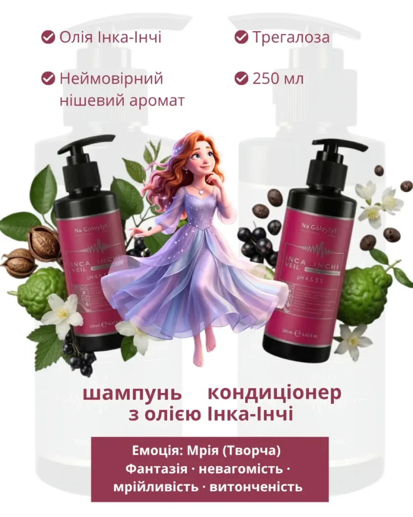 Лінійка "Емоція" Na Golovy. Коли шампунь обирають не лише за типом волосся, а й за станом душі 3 кондиціонери Na Golovy